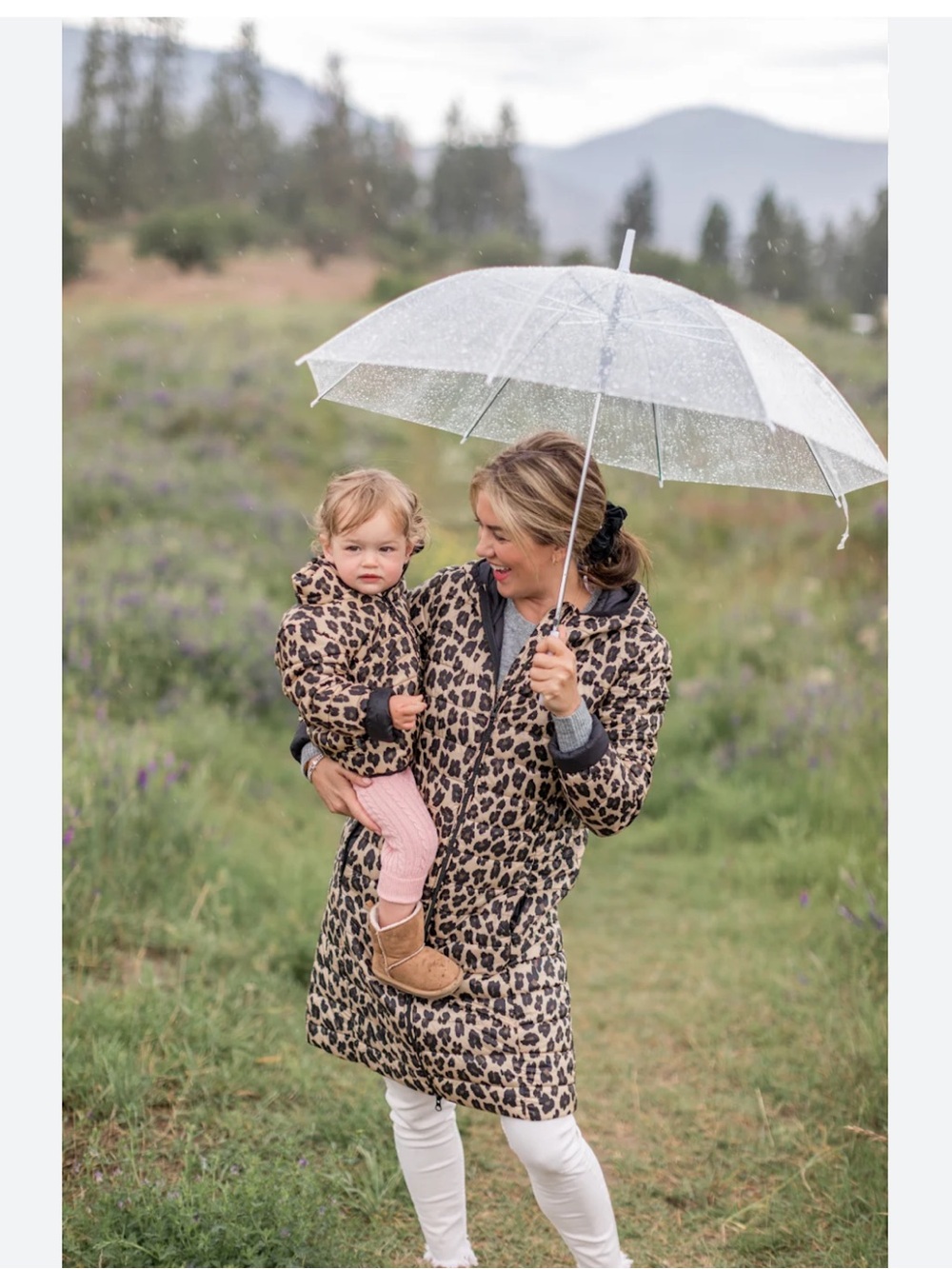 Joe Fresh x Jillian Harris Jilly Leopard Print Puffer Coat.